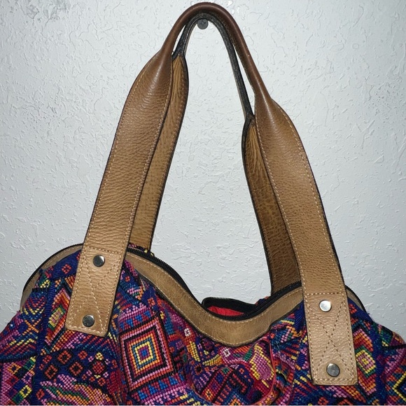 Mermaids and Dragons Hummingbirds Large Convertible Huipil Daybag Backpack - Picture 4 of 16